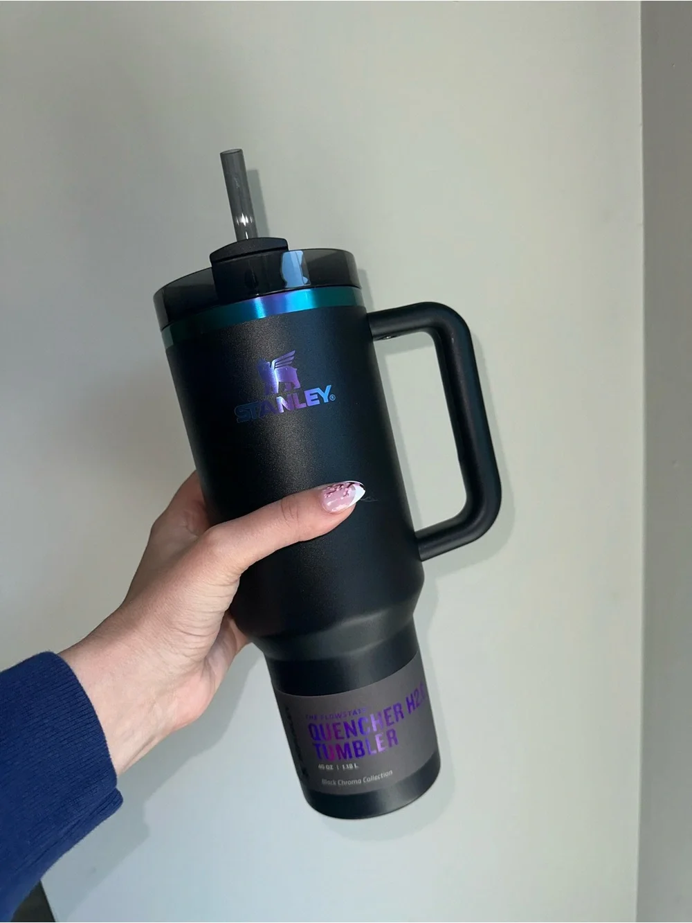 NWT Stanley 40 oz. Quencher H2.0 FlowState Tumbler - Black Chroma - Picture 5 of 5